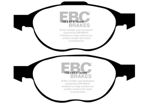 EBC 12-18 Ford C-Max 2.0L Hybrid Bluestuff Front Brake Pads